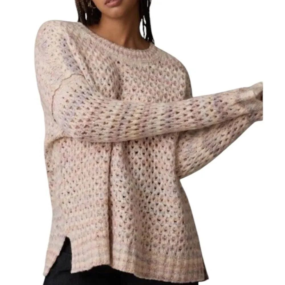 By Anthropologie Oversized Mesh Sweater SP